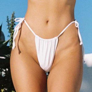 Princess Polly White Bathing Suit Bottoms